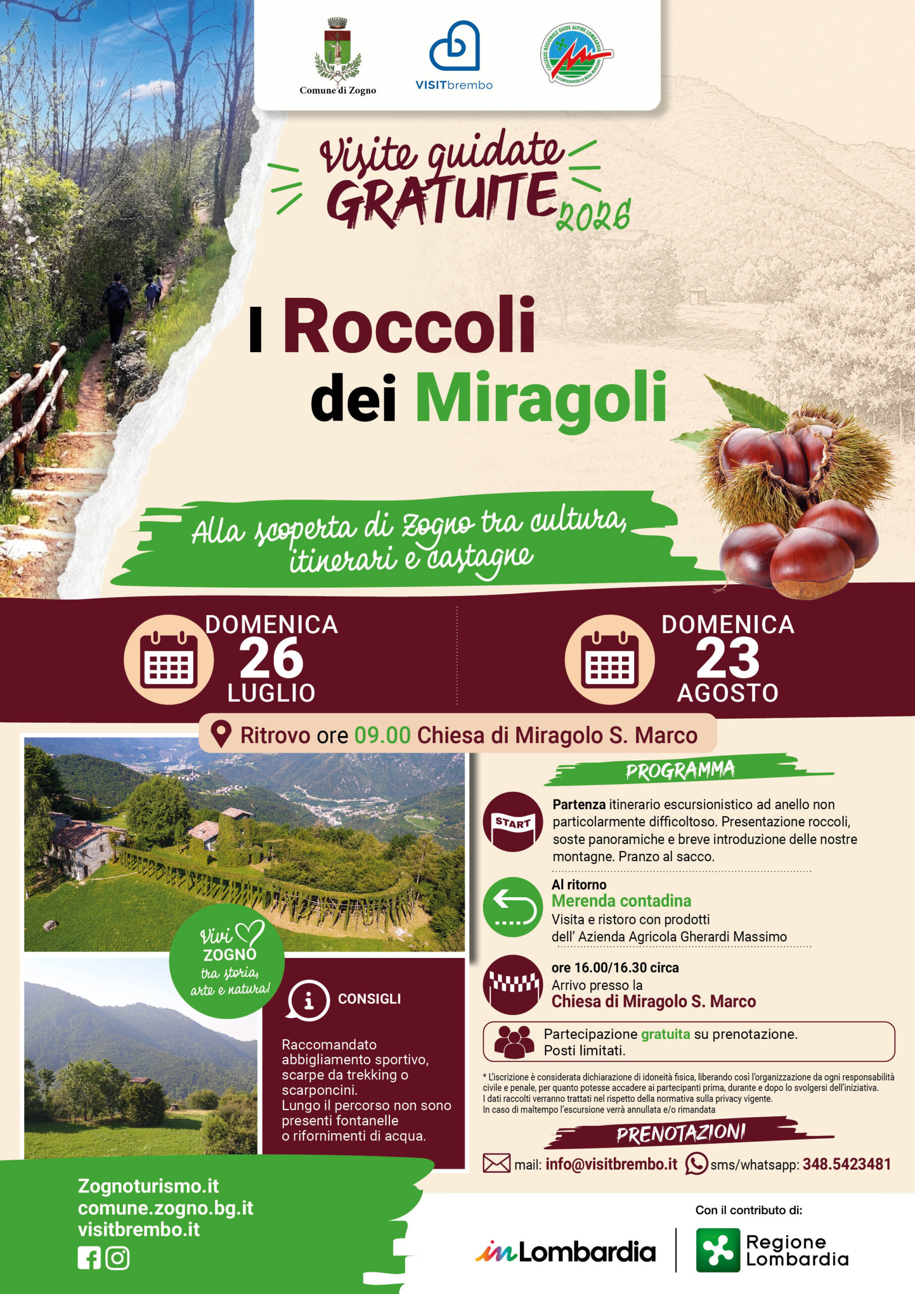 Locandina dell’evento I Roccoli dei Miragoli