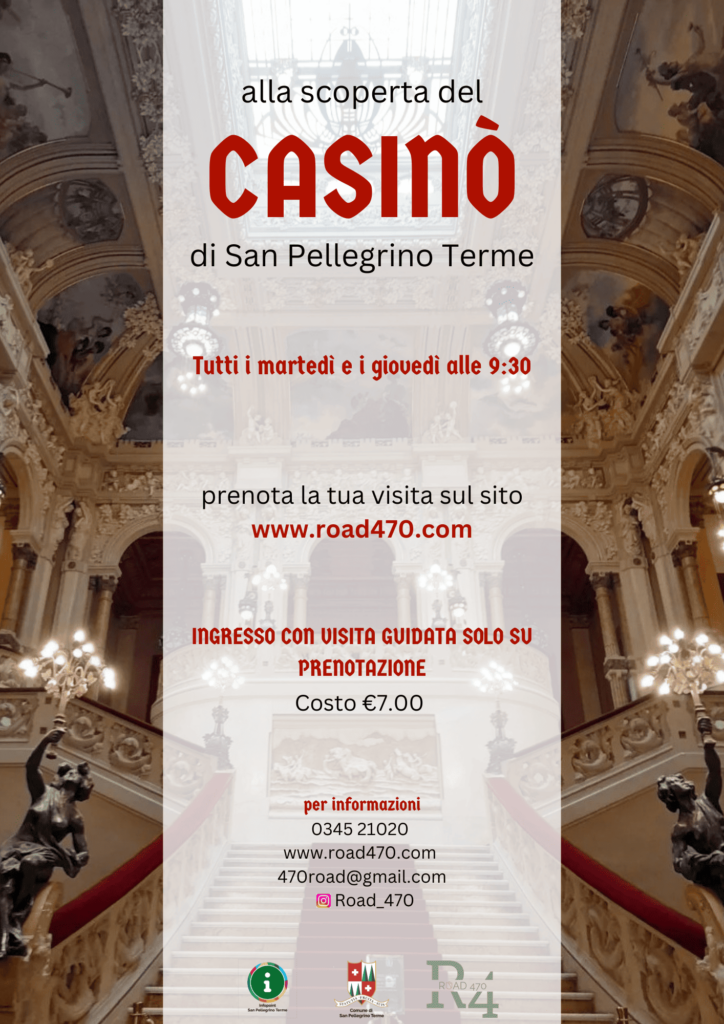 Locandina dell’evento Alla scoperta del Casinò di San Pellegrino Terme