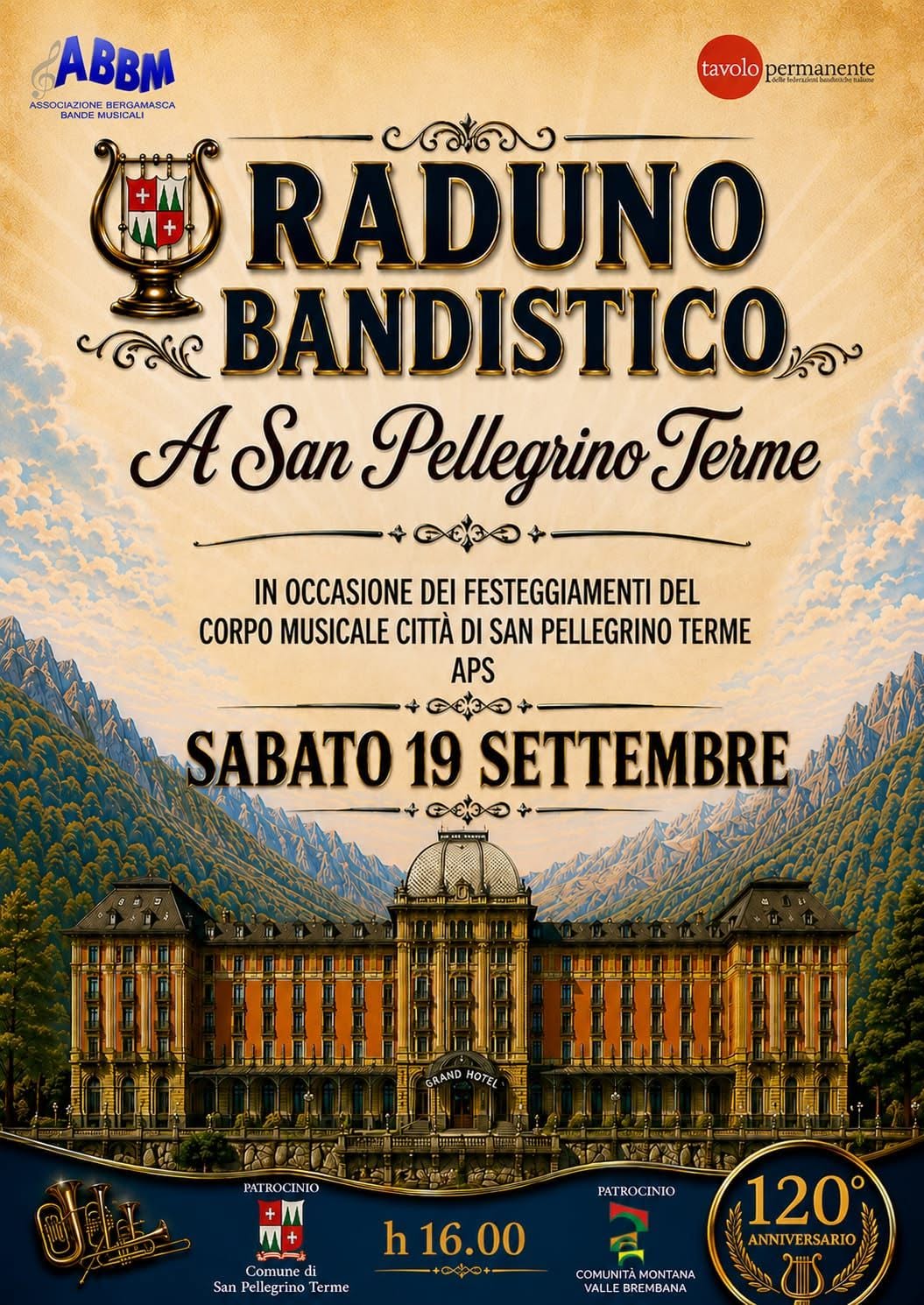 Locandina dell’evento Raduno bandistico