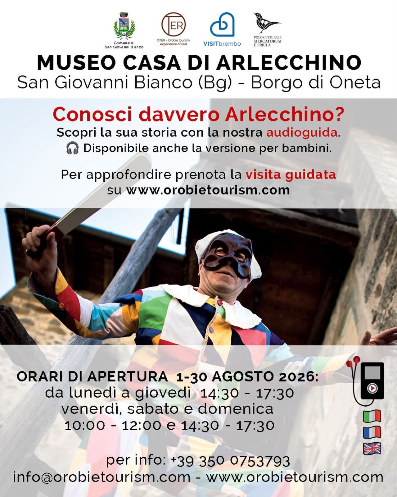 Locandina dell’evento Museo Casa di Arlecchino