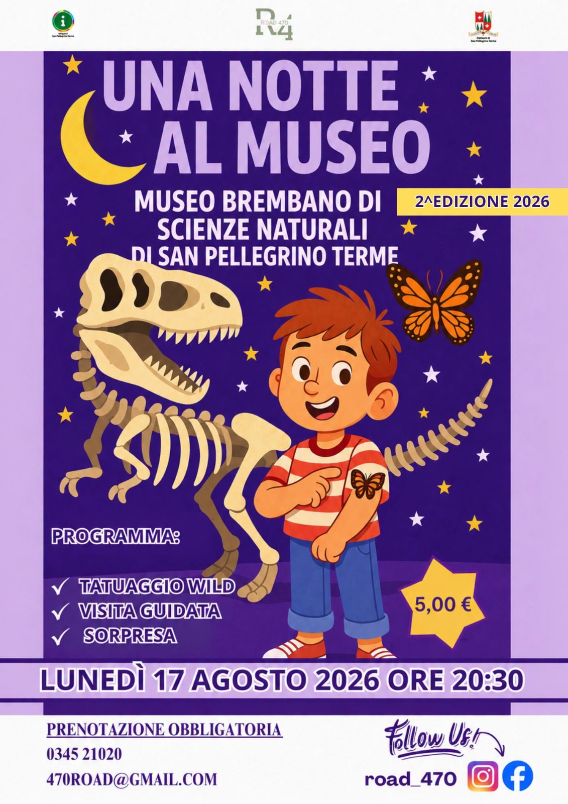 Locandina dell’evento Una notte al museo