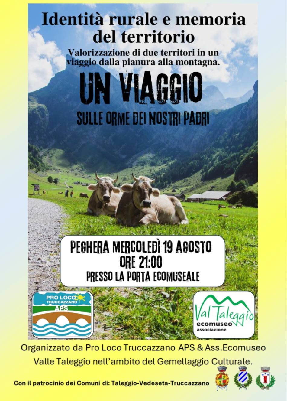 Locandina dell’evento Un viaggio sulle orme dei nostri padri