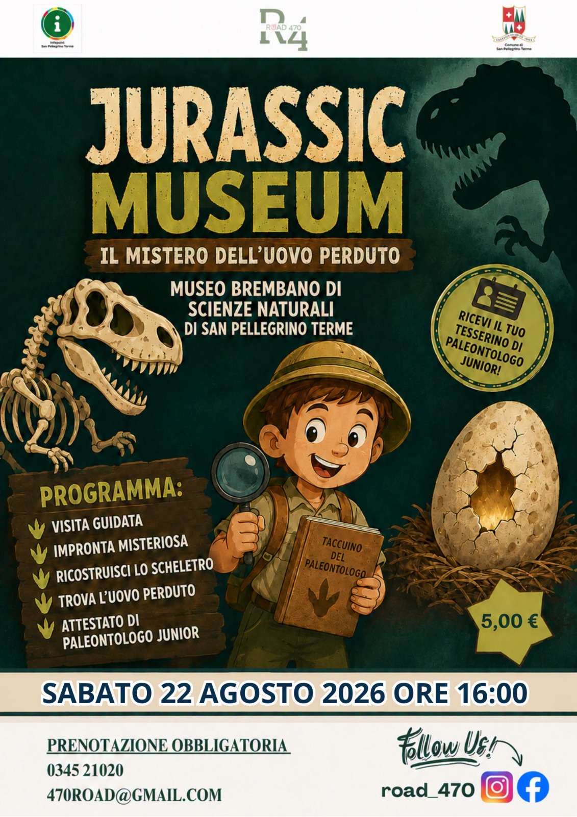 Locandina dell’evento Jurassic museum