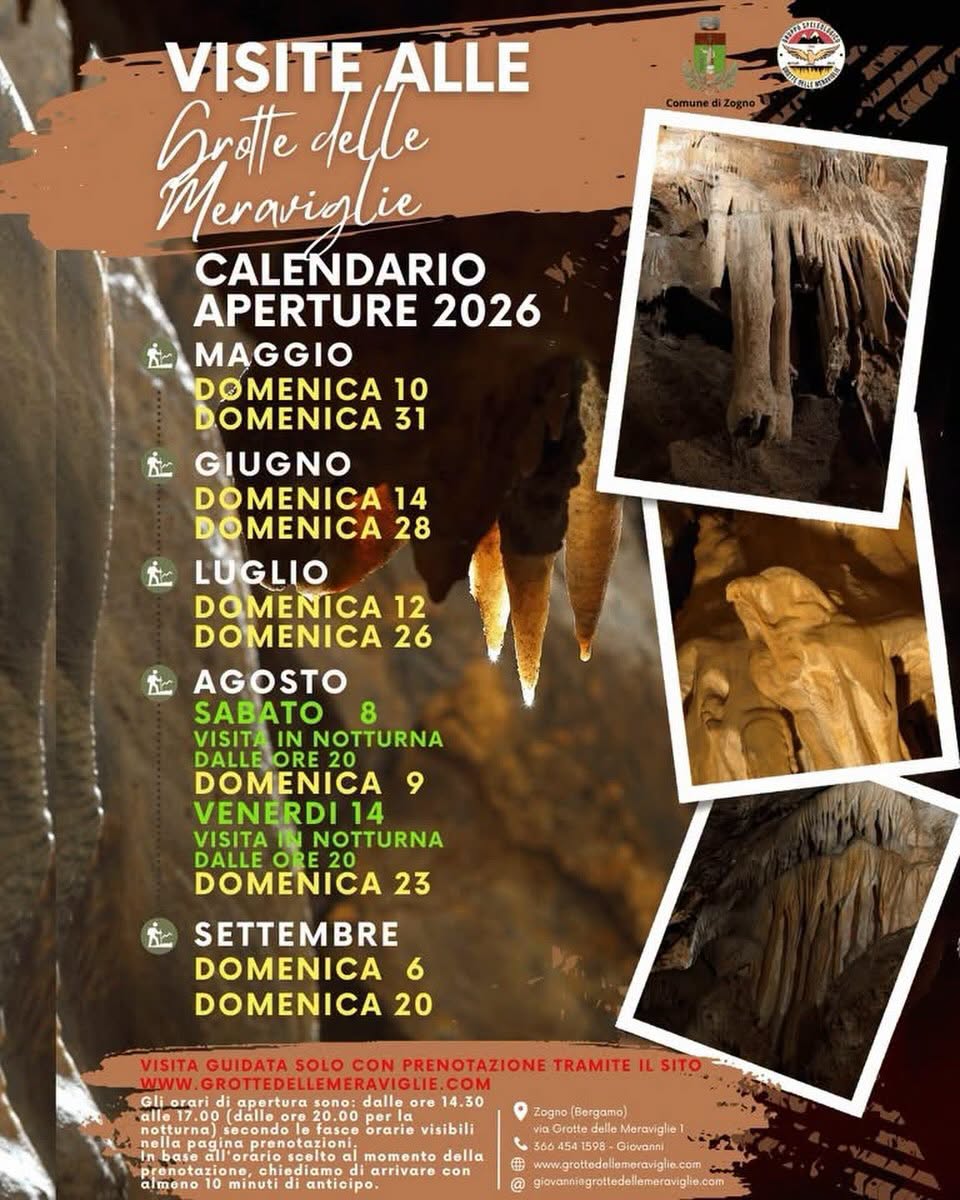 Locandina dell’evento Grotte delle Meraviglie