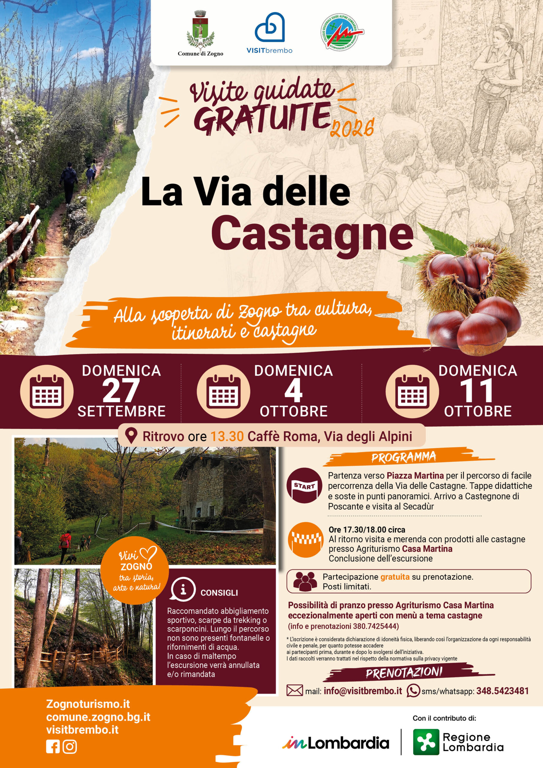 Locandina dell’evento La Via delle Castagne