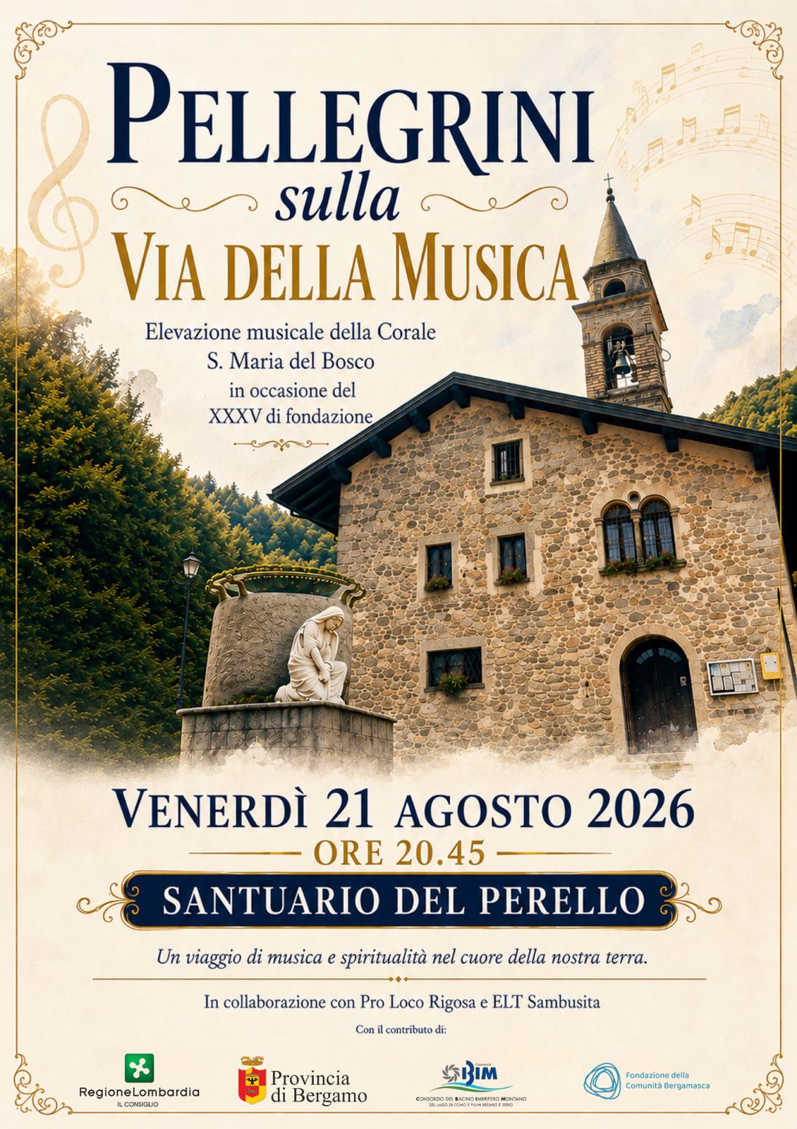 Locandina dell’evento Pellegrini sulla via della musica