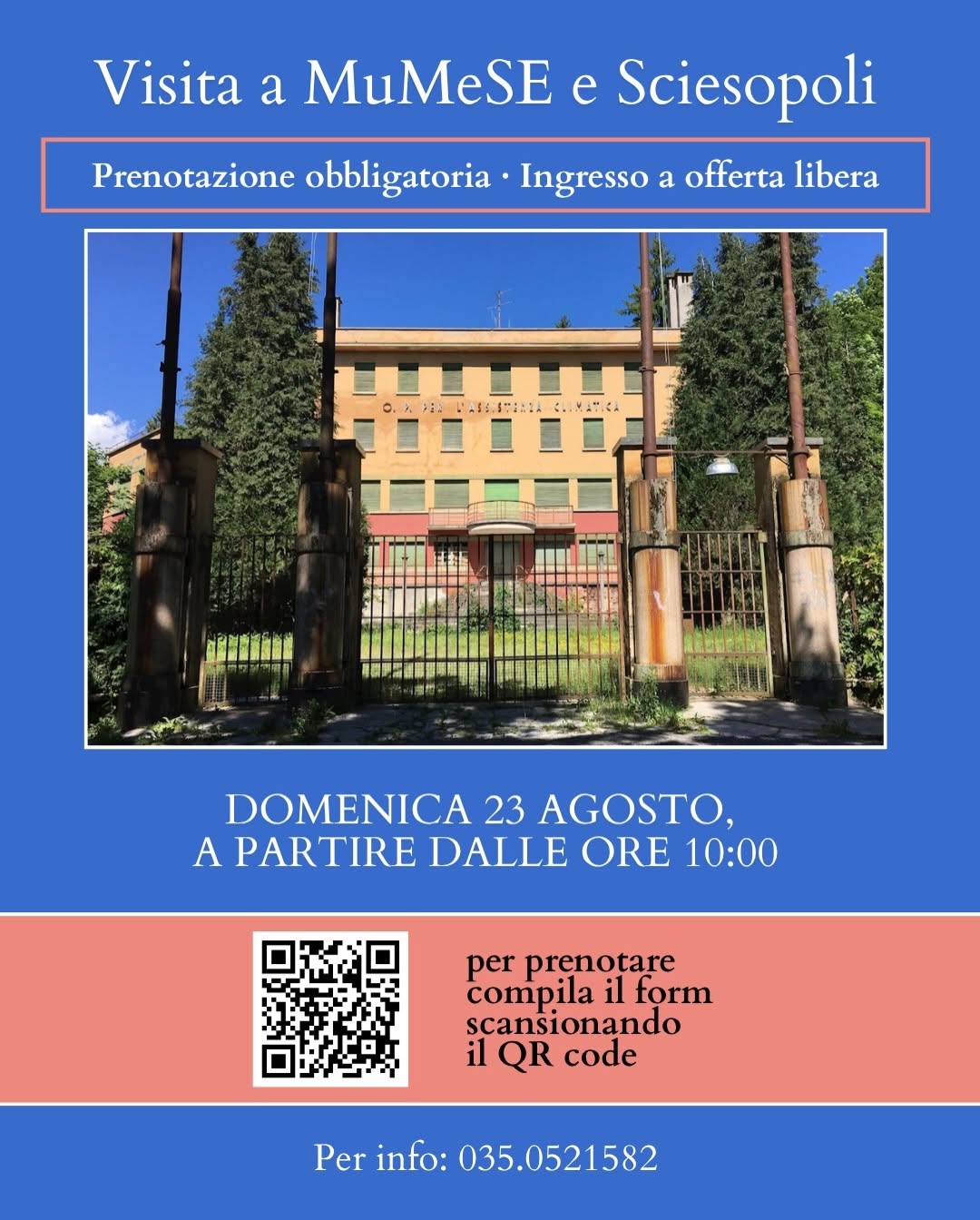Locandina dell’evento Visita a MuMeSe e Sciesopoli