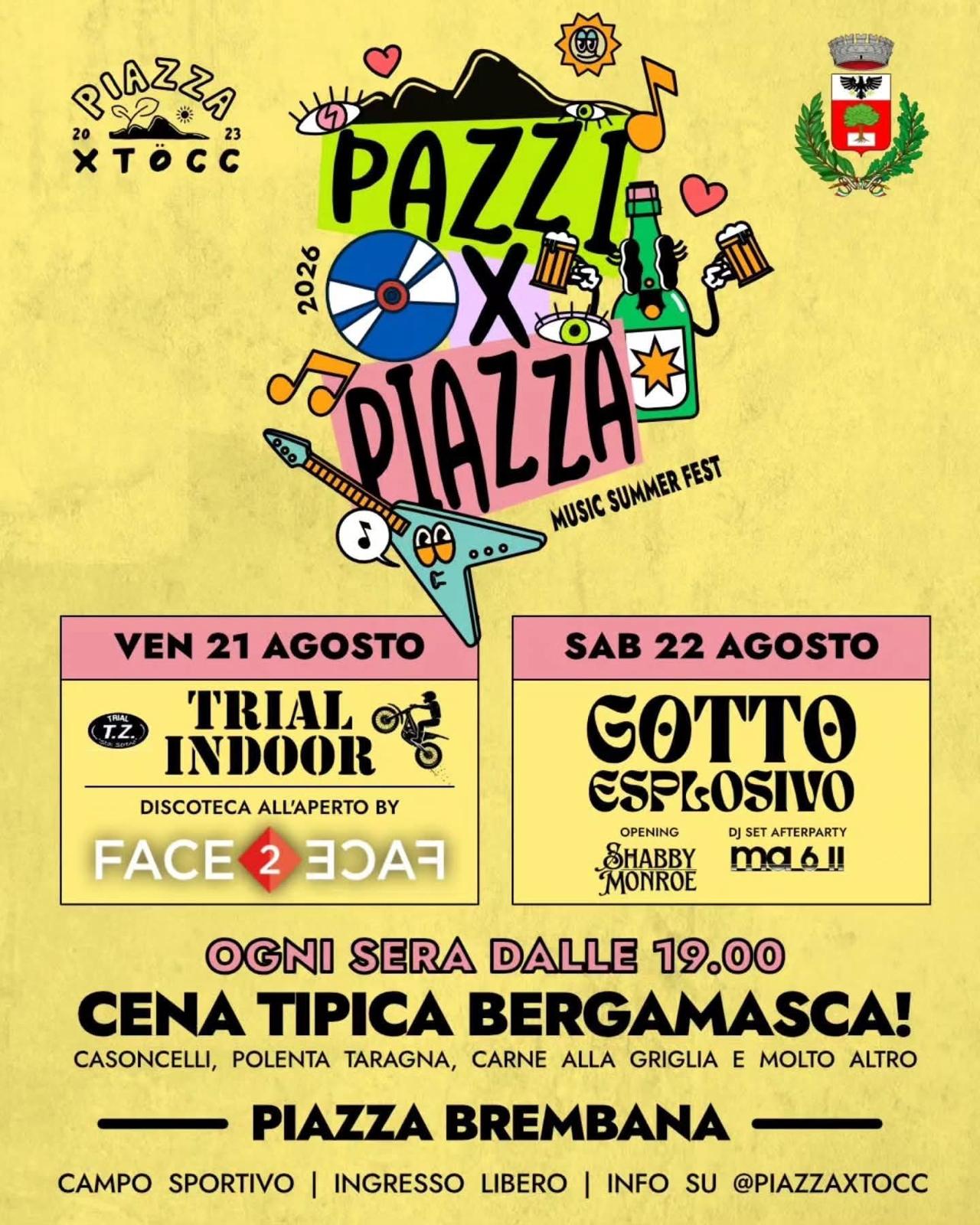 Locandina dell’evento Pazzi X Piazza