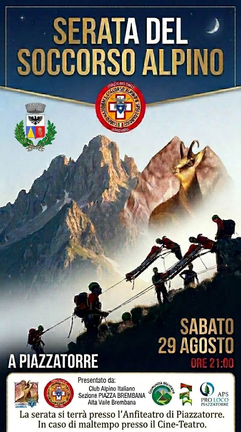 Locandina dell’evento Serata del Soccorso Alpino