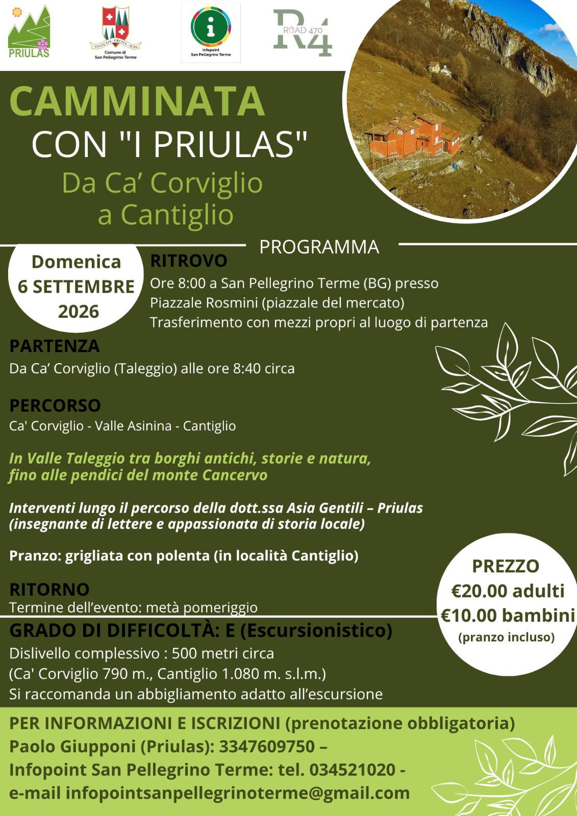 Locandina dell’evento Camminata con "I Priulas"
