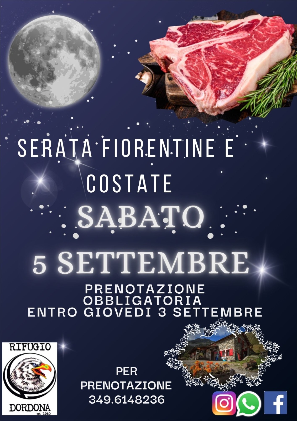 Locandina dell’evento Serata Fiortine e Costate