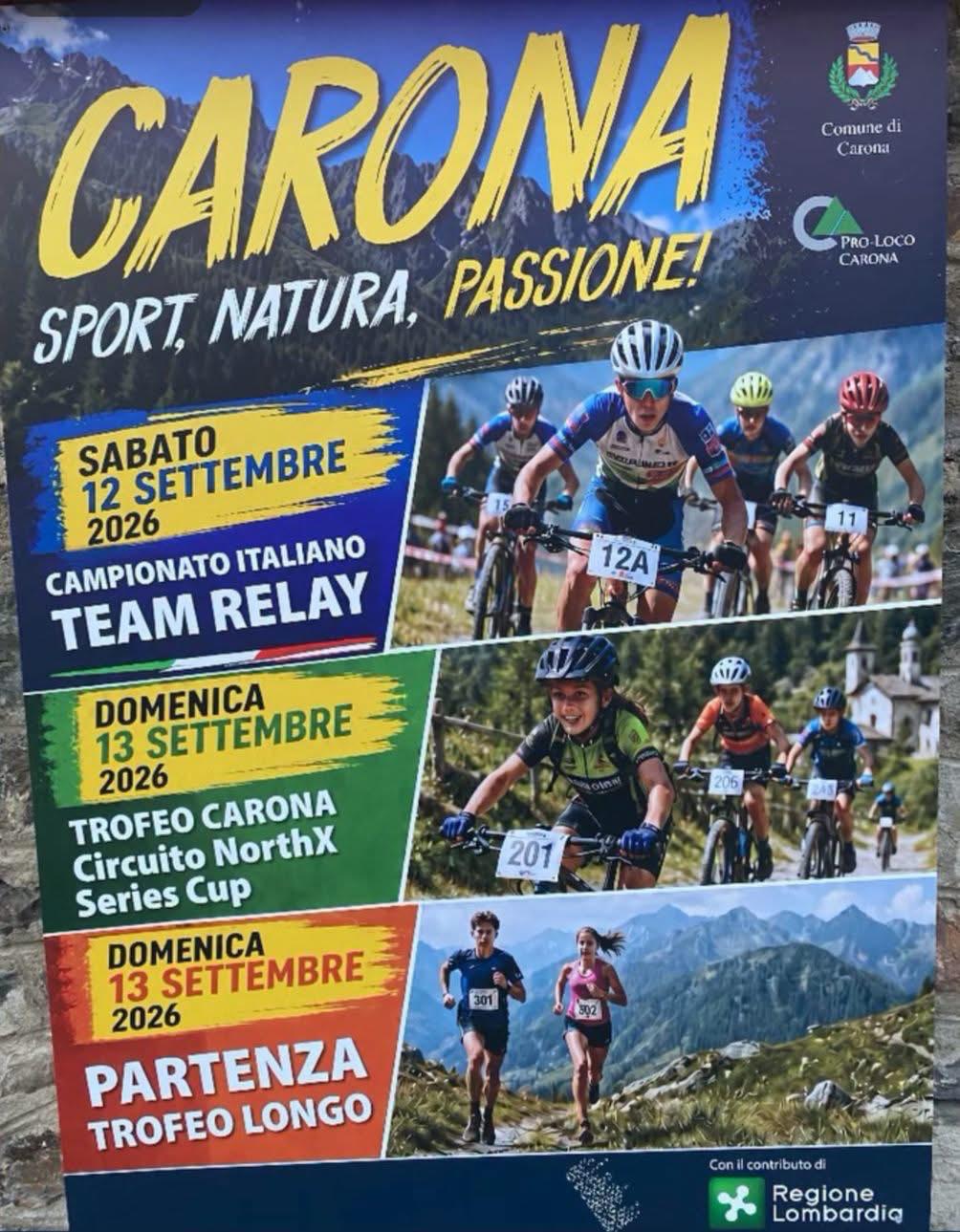 Locandina dell’evento Carona Sport, Natura, Passione