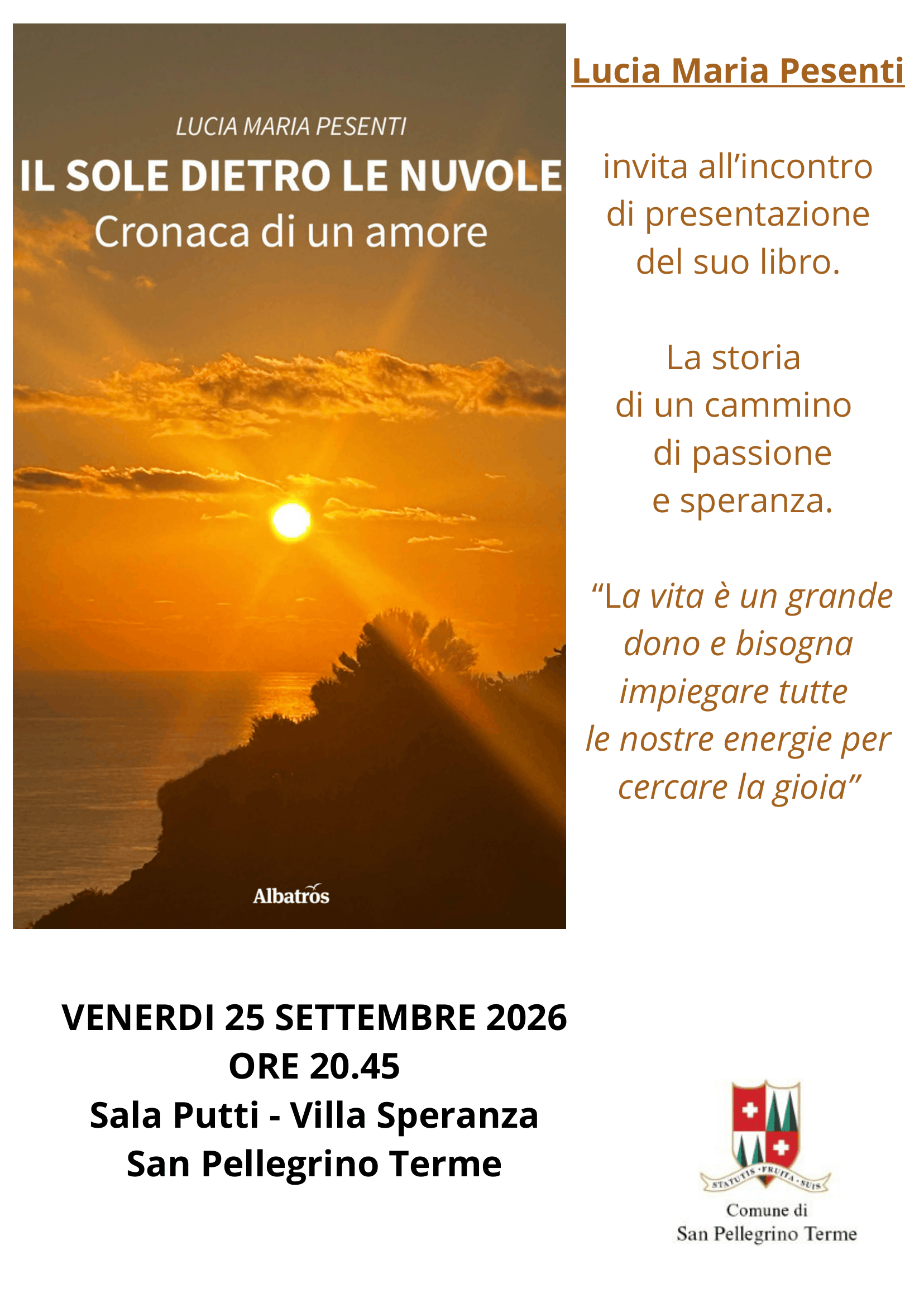 Locandina dell’evento Il Sole Dietro Le Nuvole
