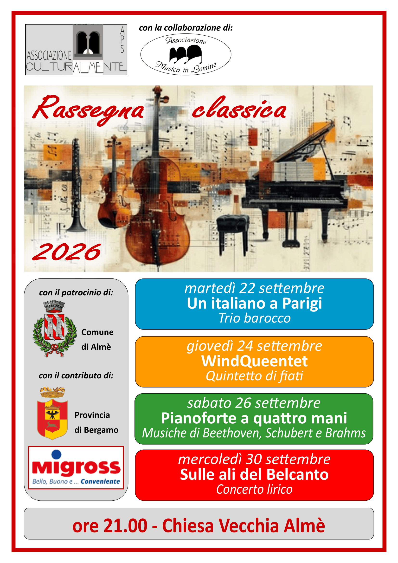 Locandina dell’evento Rassegna Classica